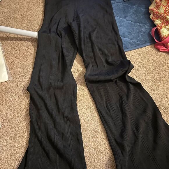 Everlane textured ribbed high rise flare pant M - Picture 9 of 9